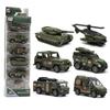 1: 64 Alloy Military Style Car Model,6-piece Set of Car Toys,original Packaging Gift,wholesale