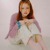 Mellotory Striped Knit Scrunchie (sky Blue)