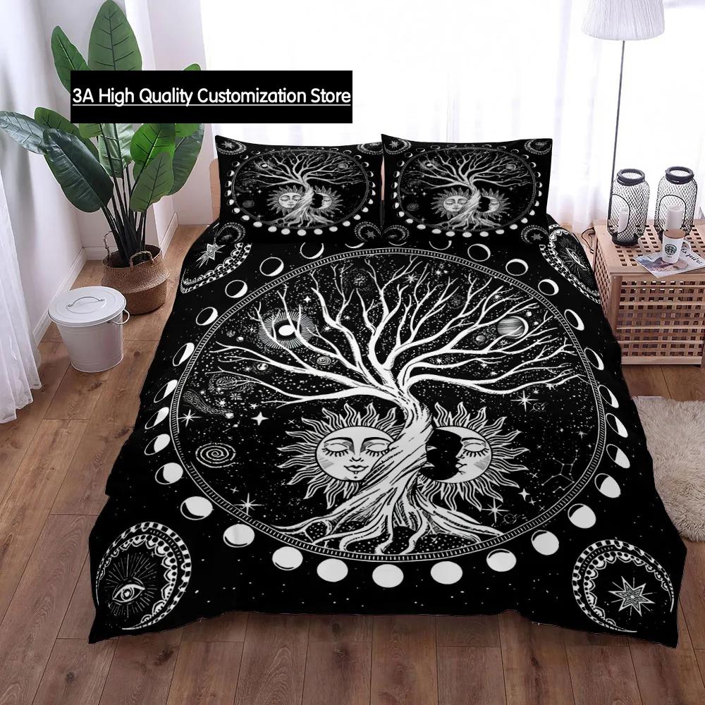 Yggdrasil Tree Of Life Duvet Cover Set King Queen Double Twin Single Bed Linen Set Quilt Cover