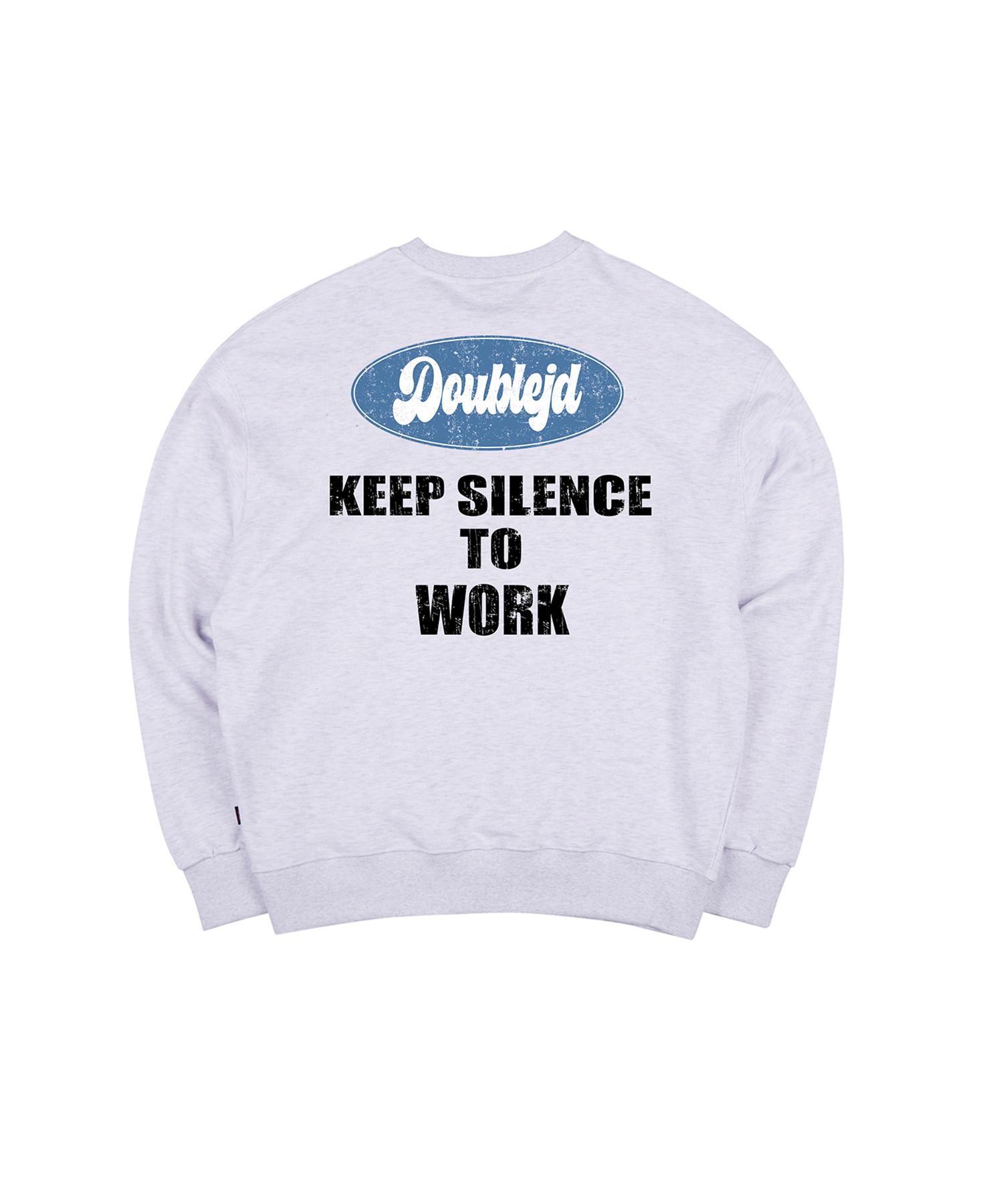 Свитшот Double Jd Keep Silence (Светло-серый) Light Gray/M