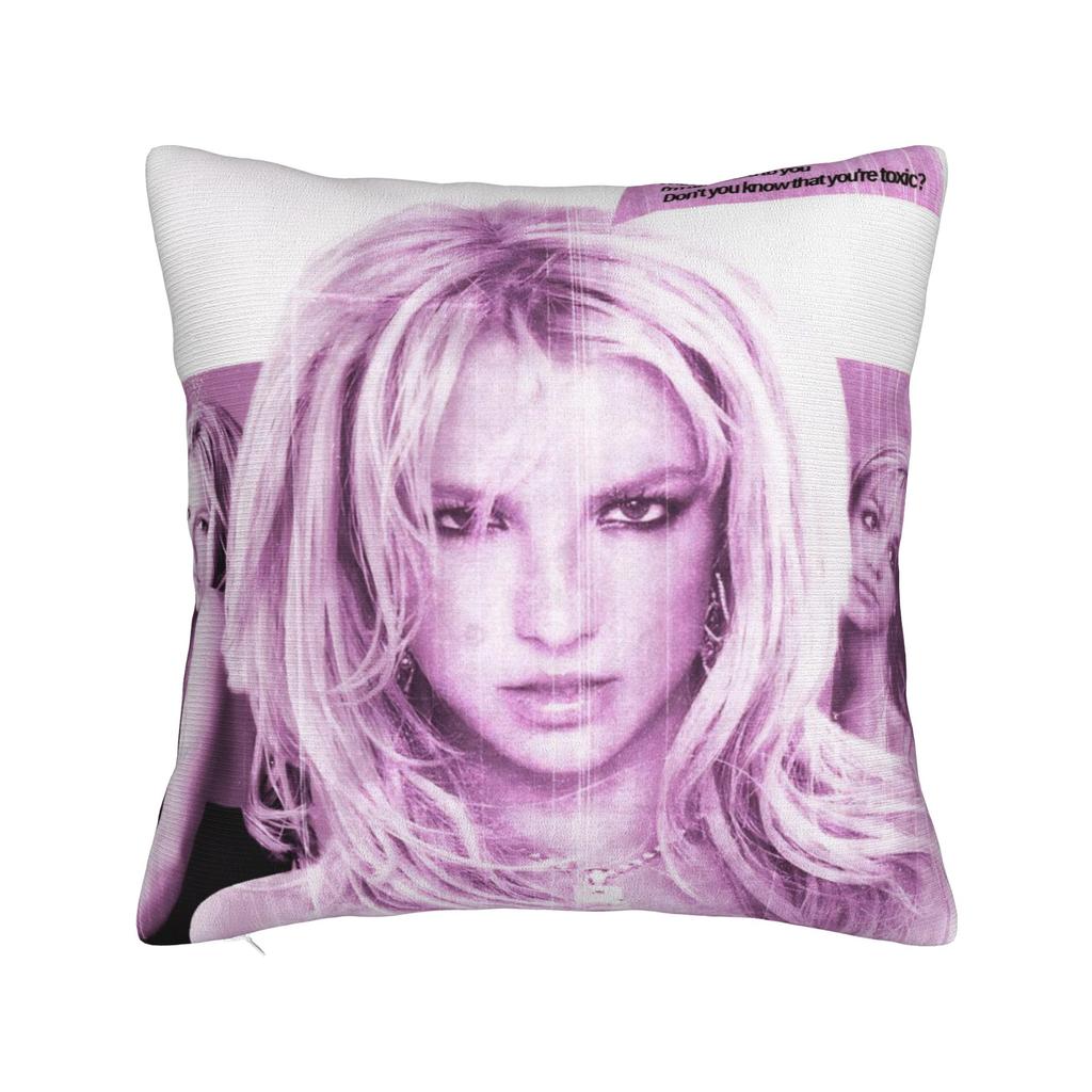 Decorative Pillow Covers Singer Britney Spears Product Seat  Throw Pillow Case Cover Square Style MultiSize