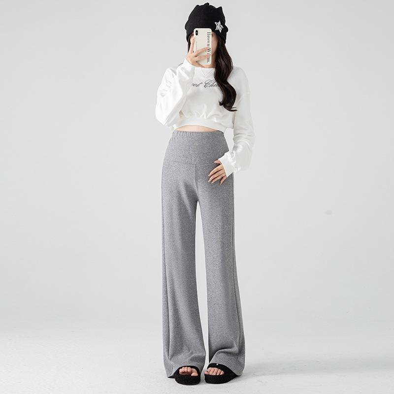 2025 Autumn/Winter Plus Velvet Maternity Flare Pants - Versatile Casual Long Petite Style 3XL