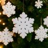 White Christmas Snowflake Pendant Simulation Christmas Tree Decoration  Festive Scene