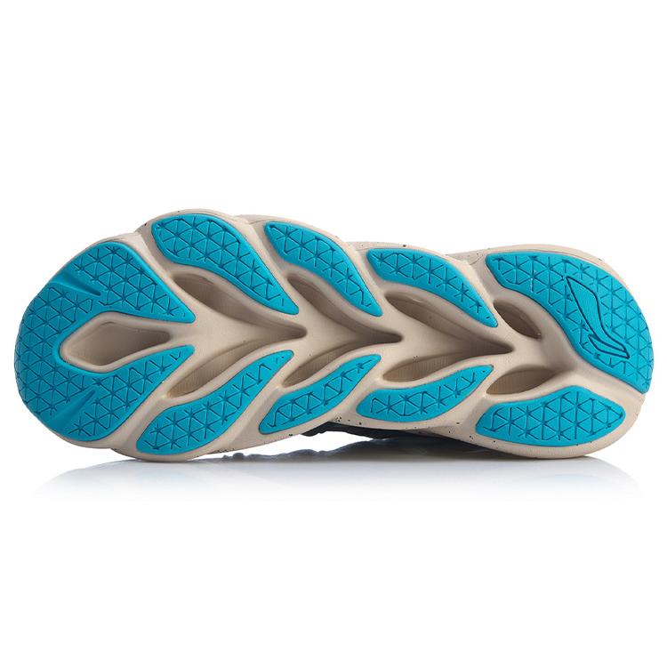 Li Ning Cushioning Breathable Cushioning Breathable Low top Running Shoes Women's Blue Orange ARHP226-6