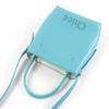 Excellent Chloe Shoulder Bag Sense Micro Tote Bag Logo Embroidery Leather Blue Used