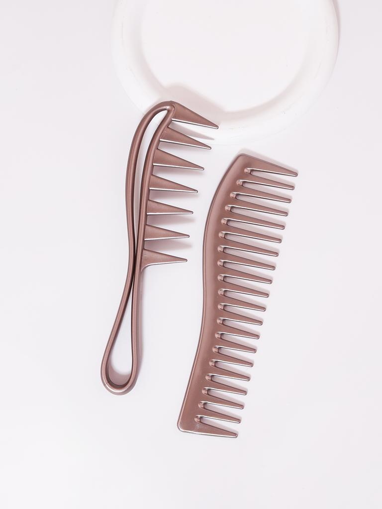 Professional wide toothed comb set, used for exfoliating wet hair, curly straight hair, and removing drooping hair