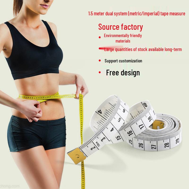 PVC Fiberglass Measuring Tape, 1.5 Meters - Tailor's Soft Sewing Ruler