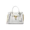 New MICHAEL KORS Nouveau Hamilton Cow Leather Crossbody Bag, Handbag Small Women's White 30F9G0HS1L-085