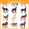 Miniature Arabian Horse Model Set Pvc Collectible Figurines For Animal Enthusiasts
