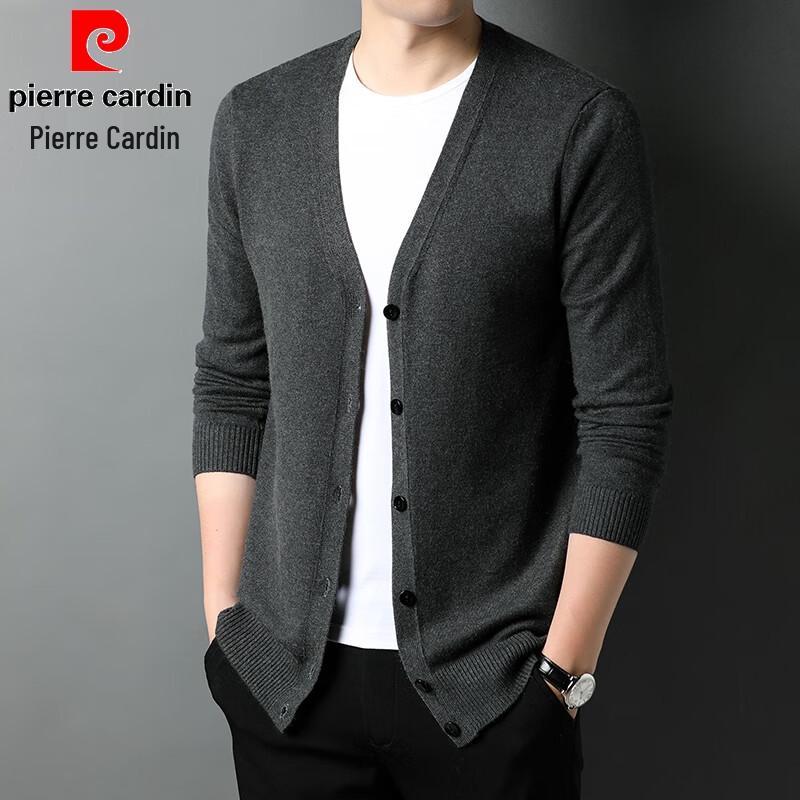 Pierre Cardin Men's V-Neck Knitted Cardigan Sweater