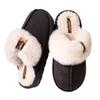 Plush cotton slippers winter home indoor non-slip cotton mop plush thick sole 2025 new thermal shoes