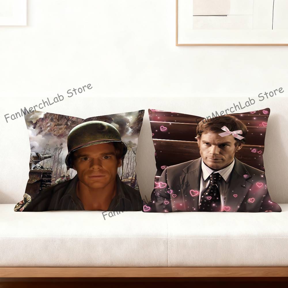 DDexter Morgan Pillowcase Pillowslip Cushion Plush Boys Girls Cartoon Anime Kawaii Decoration Kids Birthday Cute Gifts