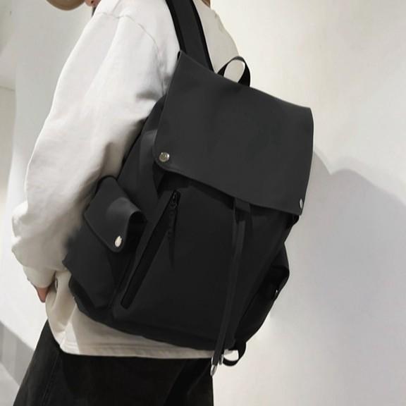 Schoolbag Wholesale New Trend Boys Backpack Japanese Casual Flip Computer Backpack Large Capacity Student School Bag