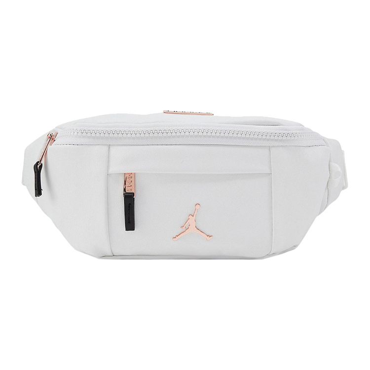 Jordan Air Logo Polyurethane Shoulder Crossbody Waist Bag Unisex bags White HA5507-101 White
