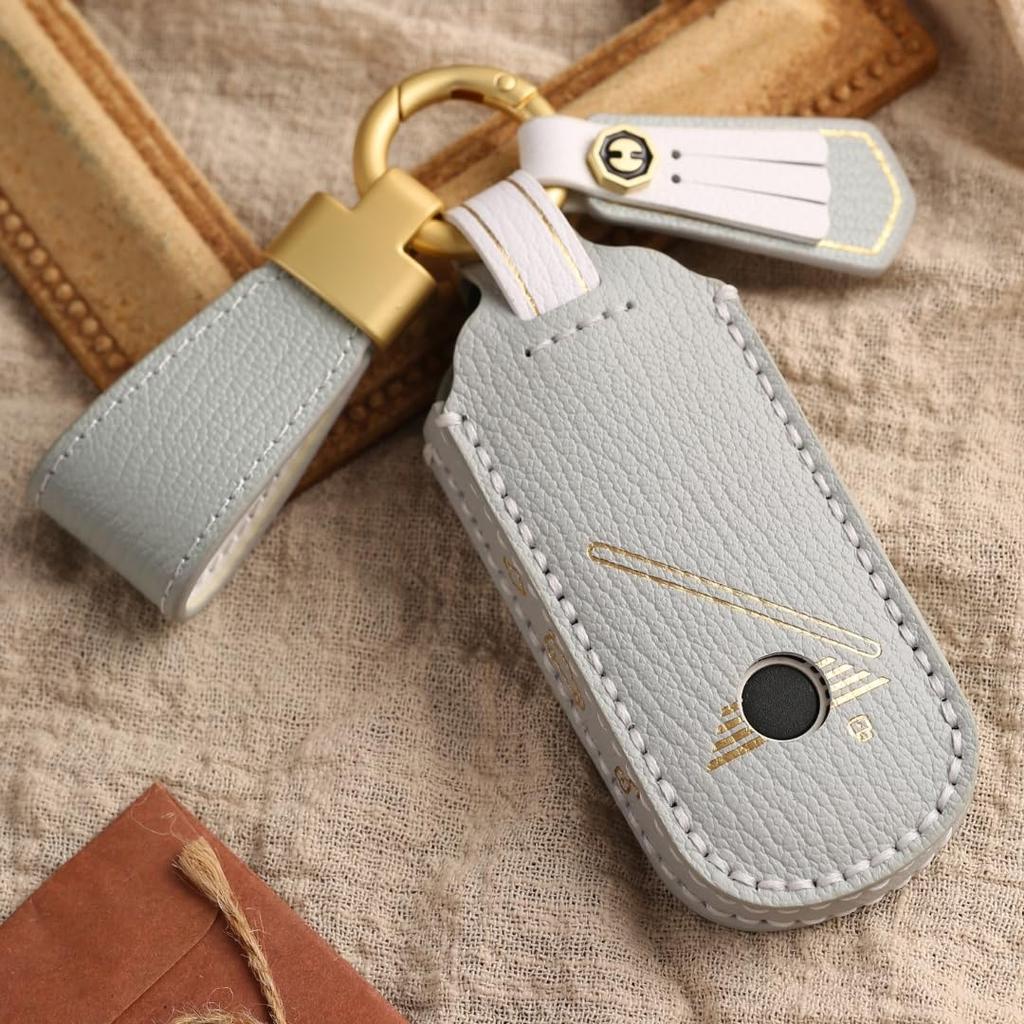 MINI Kompatibel COOPER 3-Türer F66 JO1 Neue Schlüsselhülle Countryman 2024 Veröffentlichung Kompatible Schlüsselabdeckung Smart Key Hülle Typ E Mattgrau [smasol] / (Damen),