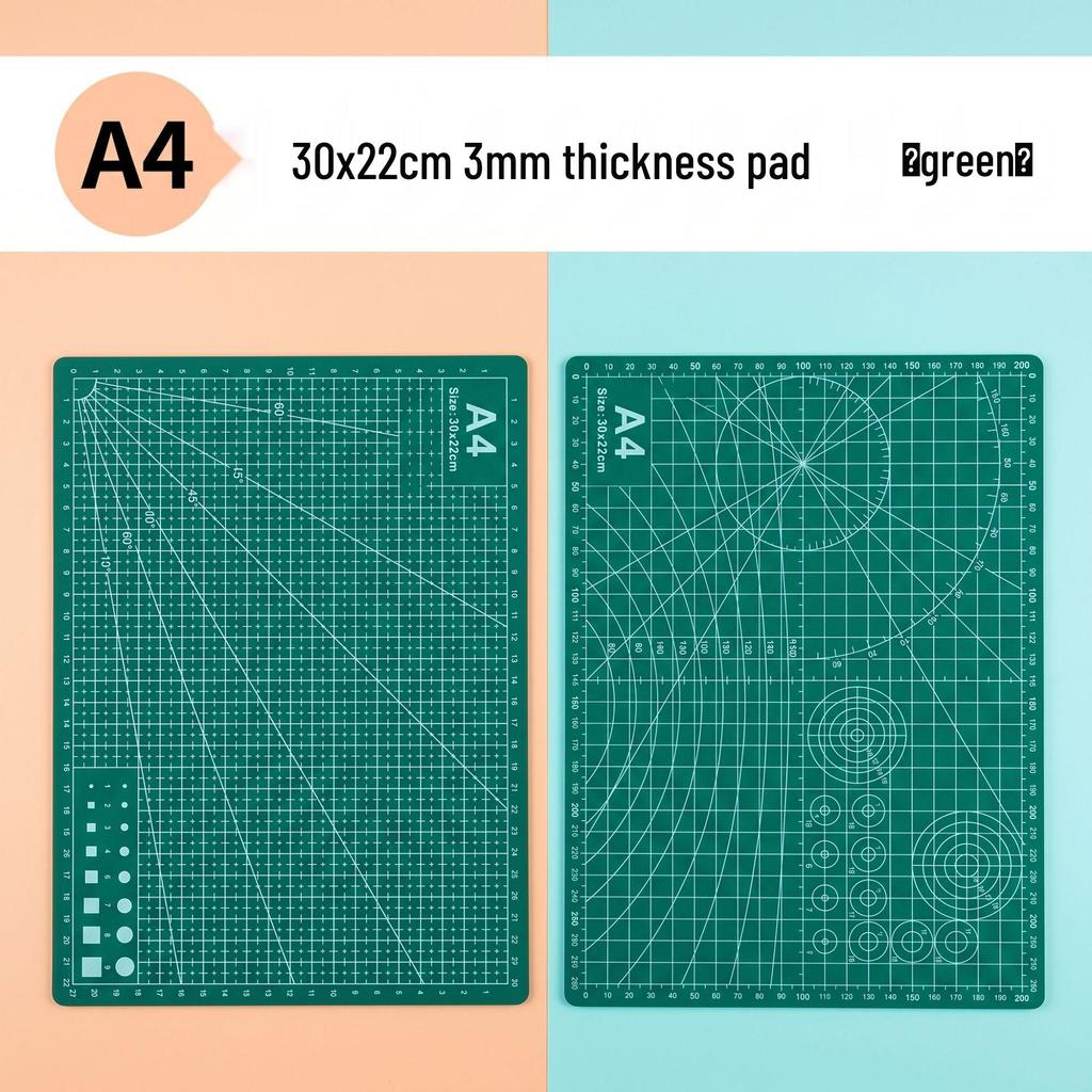 A2/A3/A4 Double-Sided Cutting Mat for Desktop Protection and Crafting - Ideal for Carving, Eraser Stamping, and Paper Cutting.