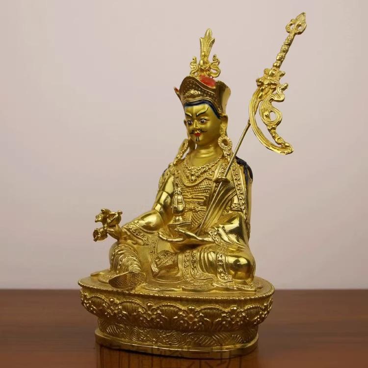 High Quality Copper Lotus Buddha Statue Decoration Supplies Buddha Hall Home Decoration