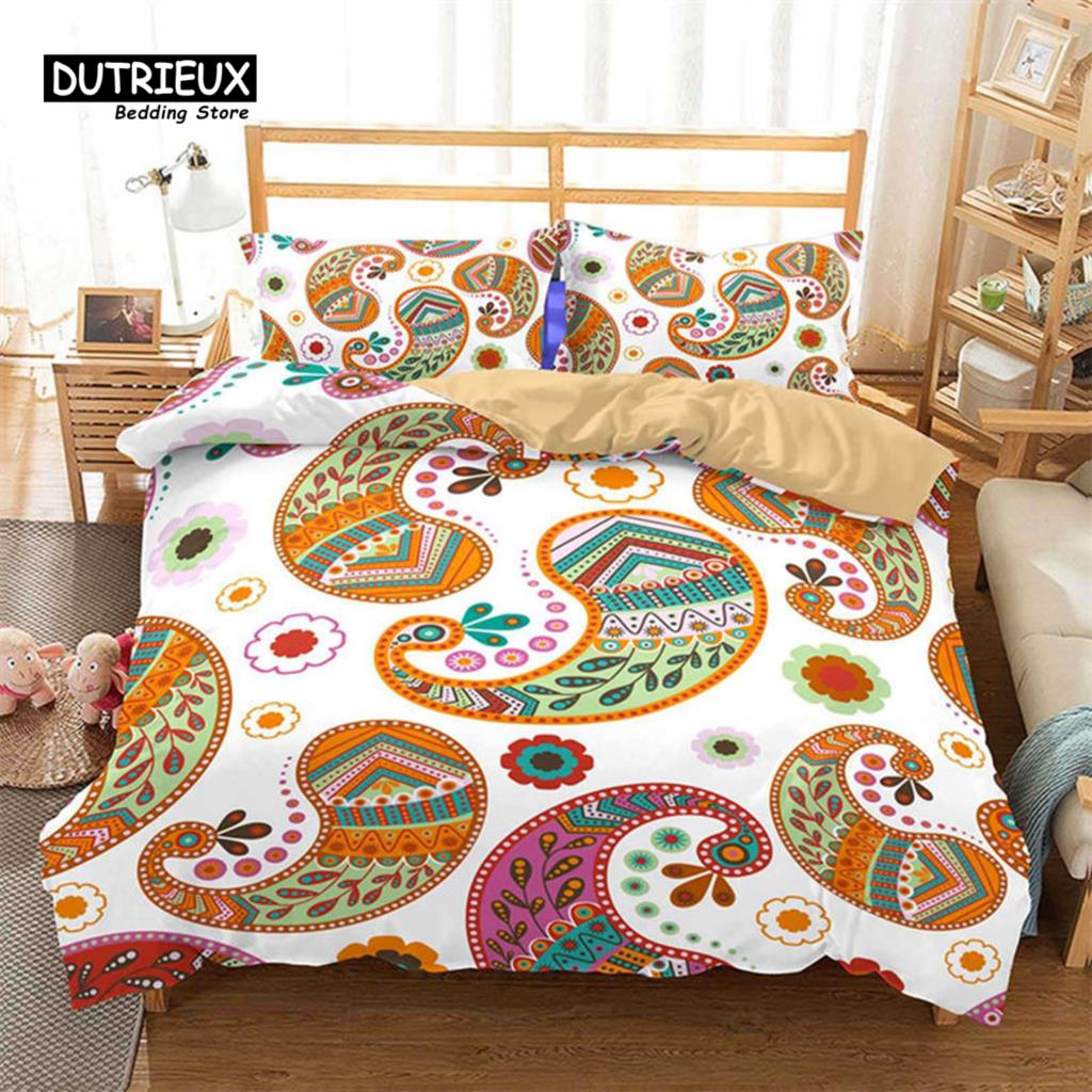 Bohemian Mandala Duvet Cover For Kids Adults Queen Size Floral Geometric Pattern 3D Print Bedding Set Pillowcases Bedroom Decor