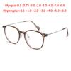 Round Myopia Glasses Metal Frame Prescription Spectacles Myopia -0.5 To -6.0 Hyperopia +0.5 To +6.0