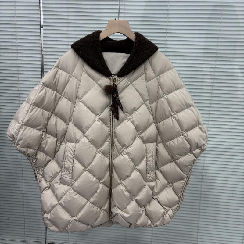 2026 European Winter White Duck Down Hooded Vest: Trendy, Loose-Fit, Plus Size Women's Fashion