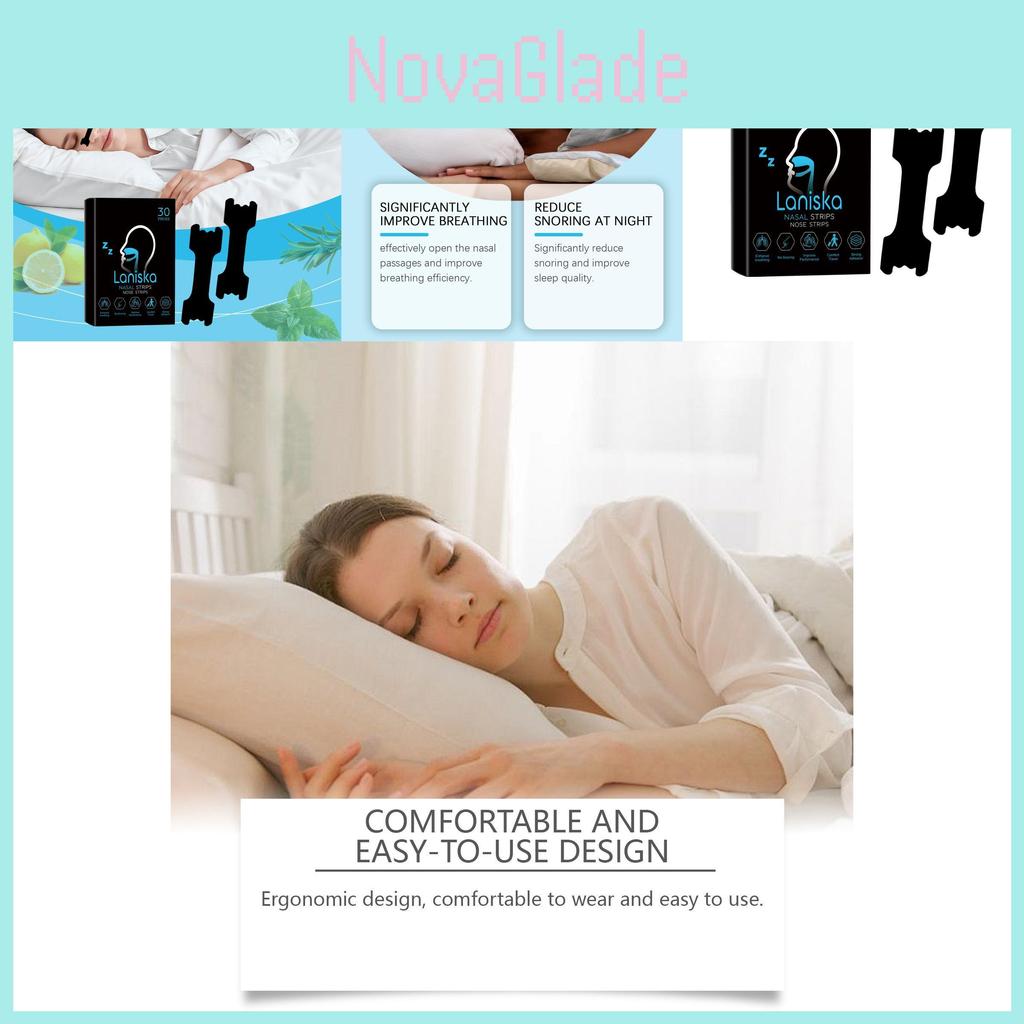 Laniska Anti Snoring Nose Patches For Comfort Relief During Sleep And Nighttime Rest