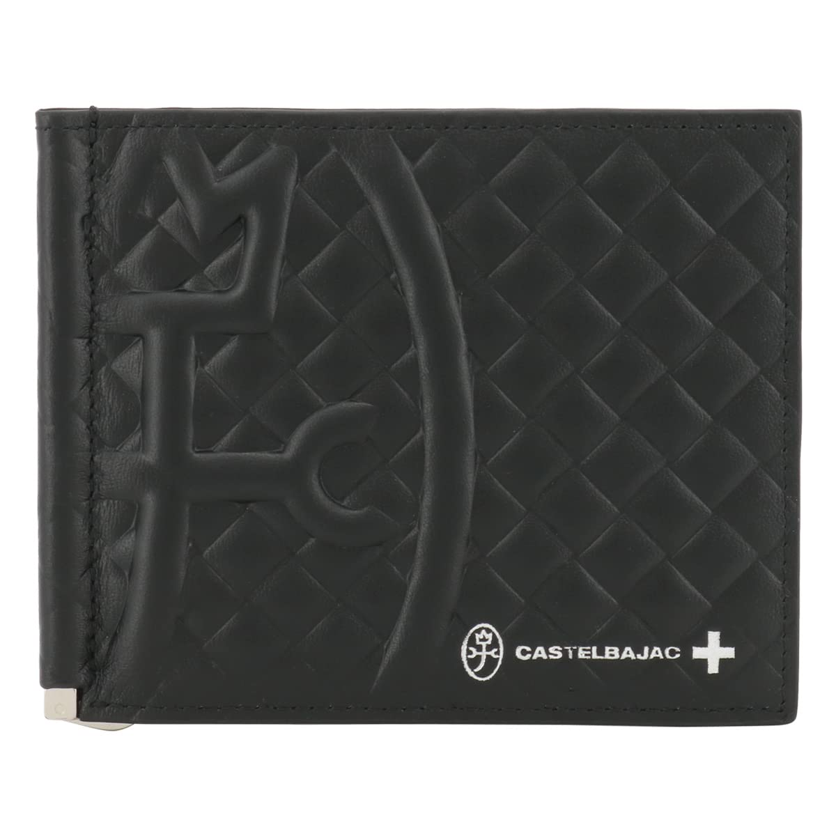 

Castelbajac Men s Genuine Leather Money Clip (047623), Garbo, Bifold, Leather, Cowhide Leather [01], Black