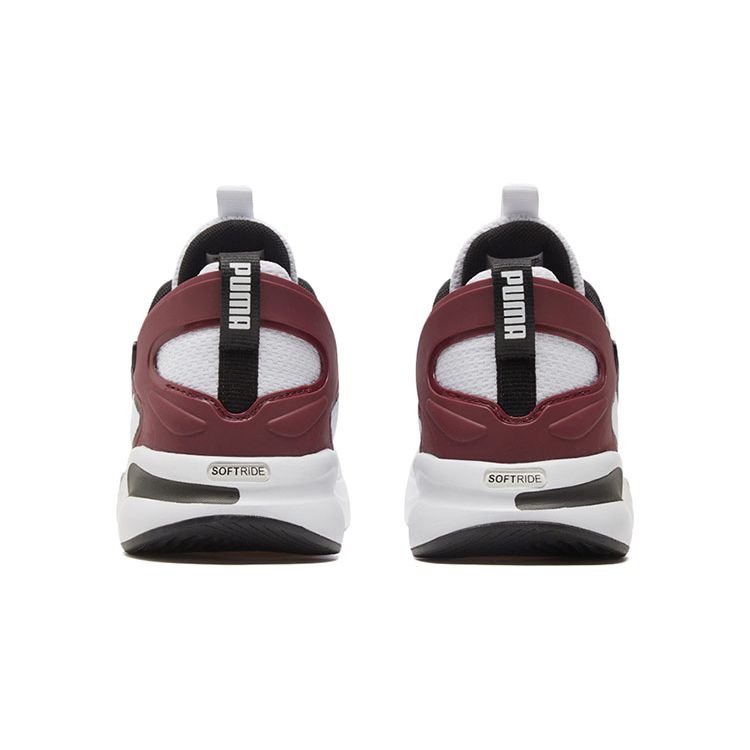 Puma Softride Fabric Synthetic Leather Comfortable Versatile Shock Absorbing Durable Mid-Top Casual Shoes Men Casual Shoes White Black 193737-09