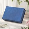 Magnetic Close Card Organizer Linen Fabric Fabric Box Document Holder  For Jewelry Storage