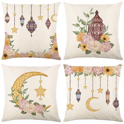 Mond Kissenbezug Wohnzimmer Zuhause Sofa Dekoration Kissenhülle Leinen Bedruckt Schlafzimmer Kissenbezug