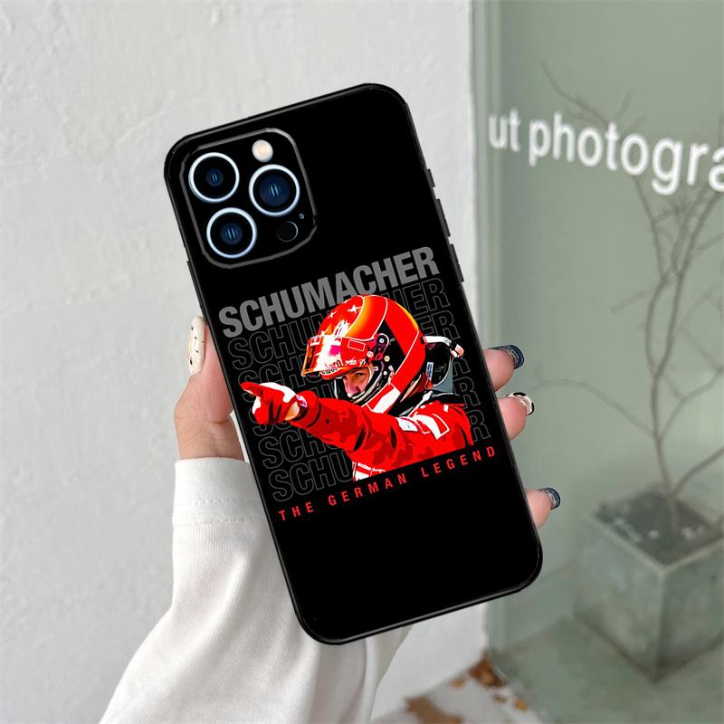 

Schumacher Silicone Soft Case For iPhone 17 Air 11 14 15 16 Pro Max 12 13 Mini 16 Plus 16e Back Cover iPhone 12