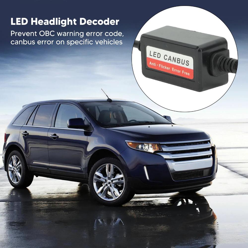 2Pcs Error Free Design LED Headlight Decoder 12V Voltage Anti Flicker Decoder For LED Headlight