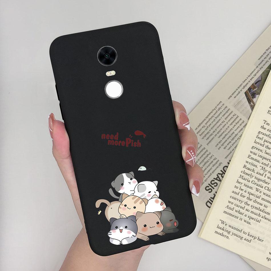 Cute Cartoon Case For Xiaomi Redmi 5 Plus Case Soft Painted Matte Silicone Back Cover For Redmi5 Plus Redmi 5+ Phone Cases Funda