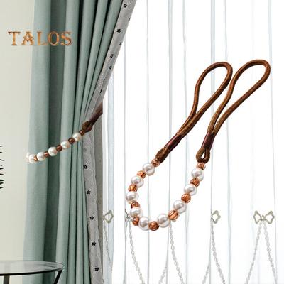 TDStore Punchvrij Kralen Parel Magnetische Gordijn Tieback Touw Gesp Houder Band Decor