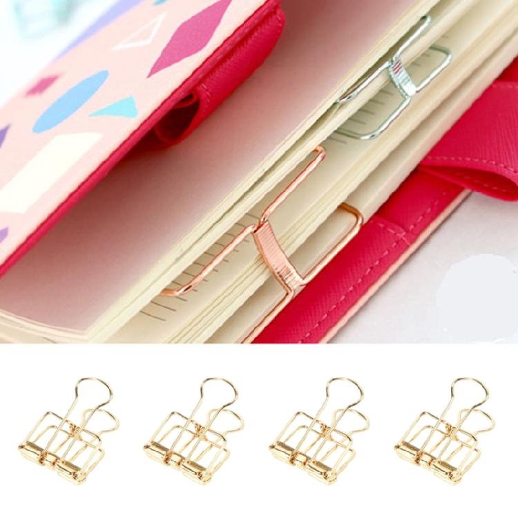 14 Pcs Long Tail Binder Clips Hollow Out Document Clips Metal Wire Clips Stationary Clips for Office