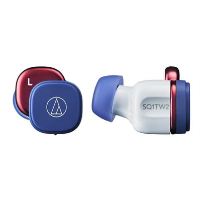 Écouteurs sans fil Audio-Technica ATH-SQ1TW2 NRD Bluetooth Compact, léger Jusqu'à 20 heures