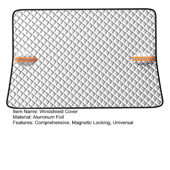 Magnetic Windshield Cover 12-Magnet Universal Car Windshield Protector for Snow Frost Sun Protection And Ice All-Season