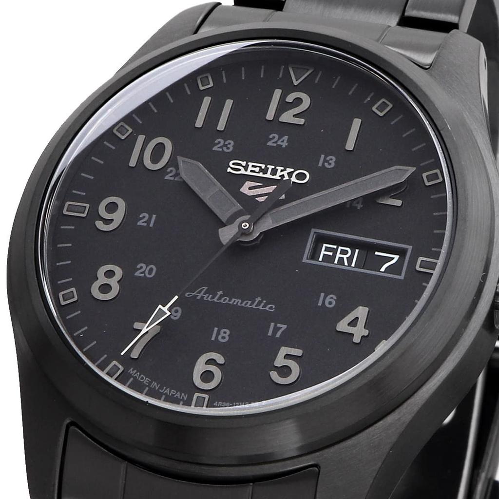 SEIKO 5 SPORTS Field Street Style Automatic Mechanical Distribution Limited Model Watch Seiko 5 Sports Made in Japan SRPJ09 Full Black [Seiko] Men's