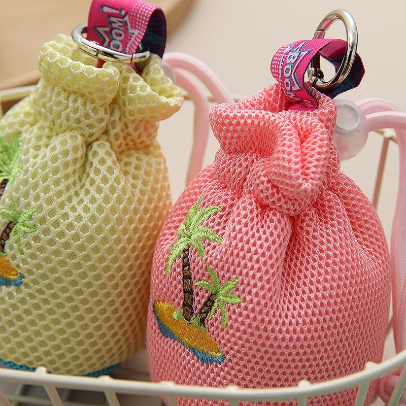 New schoolbag backpack pendant smiley face bucket bag pendant bluetooth headset case keychain accessories female