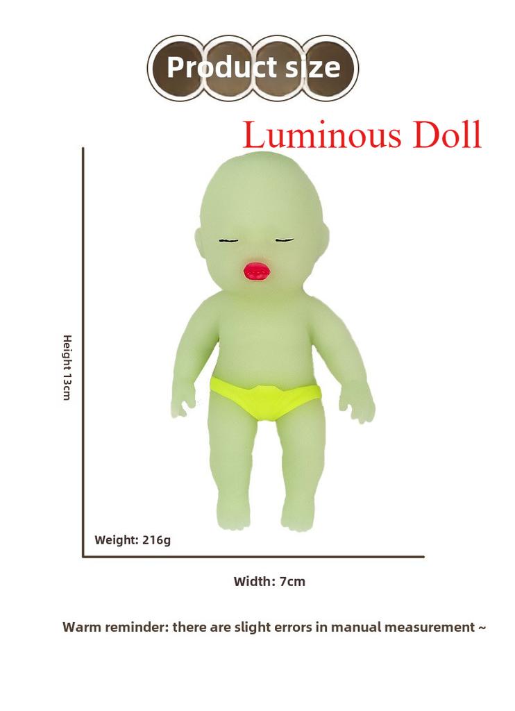 Stress Relieving Tool Sand Doll Stress Relieving Toy Deformation Release Doll Face Pinching Doll Pinching Music Slow Rebound