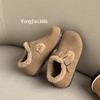2025 Winter Kids' Birkenstock Soft Sole Moccasins: Trendy, Warm Cotton Shoes for Boys and Girls