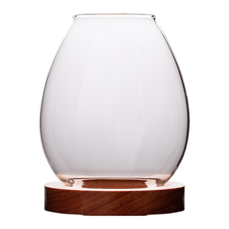 

Windproof Candle Shade Cover Candle Shade Cover with Wood Base Home Decorations