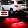 13 Car Accessories rear lamp for Toyota Highlander 2009-2011 Brake Lights bumper lamp Turn Signal warning light  led auto