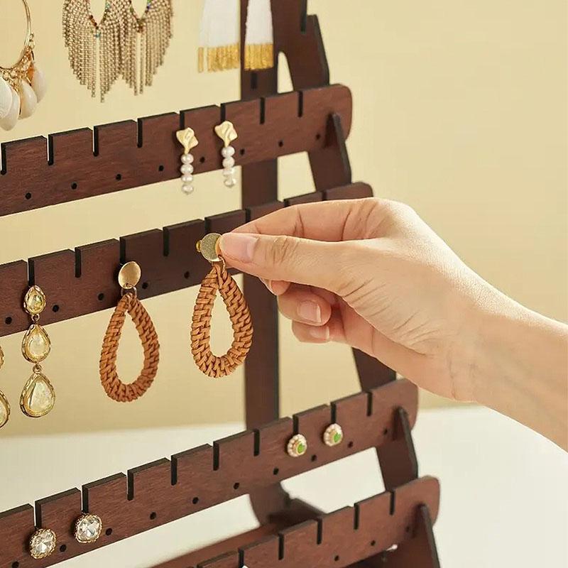 New Earrings Pin Display Holder Showcase Earring Display Stand Jewelry Exhibitors Storage Dresser Vanity Table Selling EHJ01