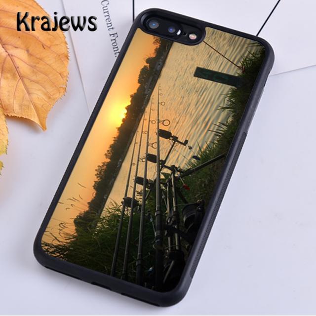 Krajews Carp Fish Fishing Lake Sunset Phone Case Cover For iPhone 17 Air 16 15 14 plus 12 13 pro max Fundas