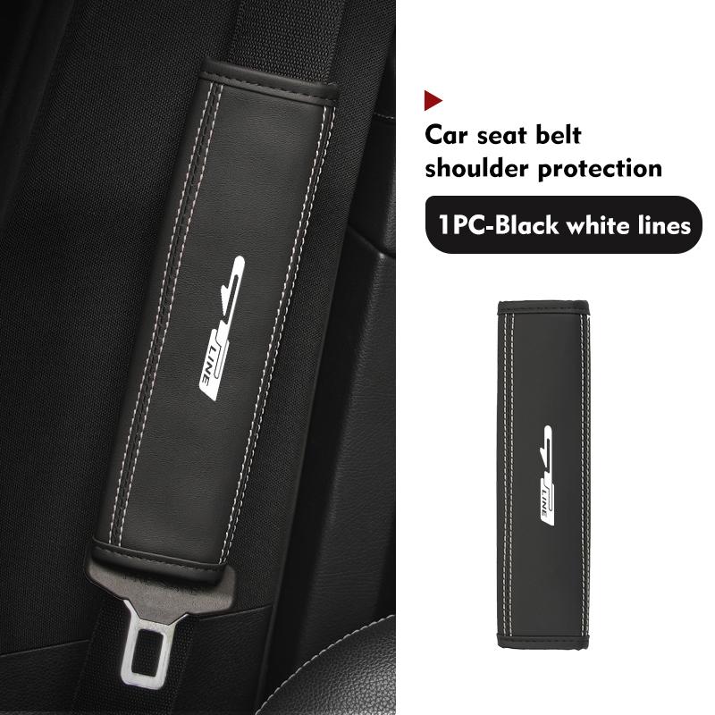 Car Seat Belt Cover Shoulder Pad Protector Cover Safety Belt Padding Pad Cushion For KIA gt gtline Xline ceed Forte RIO STINGER