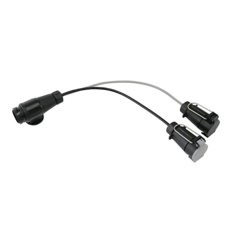 13 Pin To Double 7 Pin Adaptor Trailer Extension Lead Caravan Towing Socket Plug Board Connectors Car Accessories