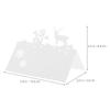 50Pcs Tent Cards Festive Reindeer Snowman Theme Printable Surface Table Name Tags for Xmas Party Wedding Reception Seating