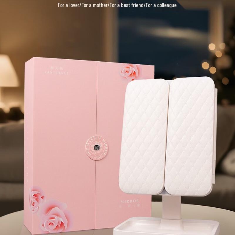 Oeny Smart LED Retractable Tri-Fold Cosmetic Mirror