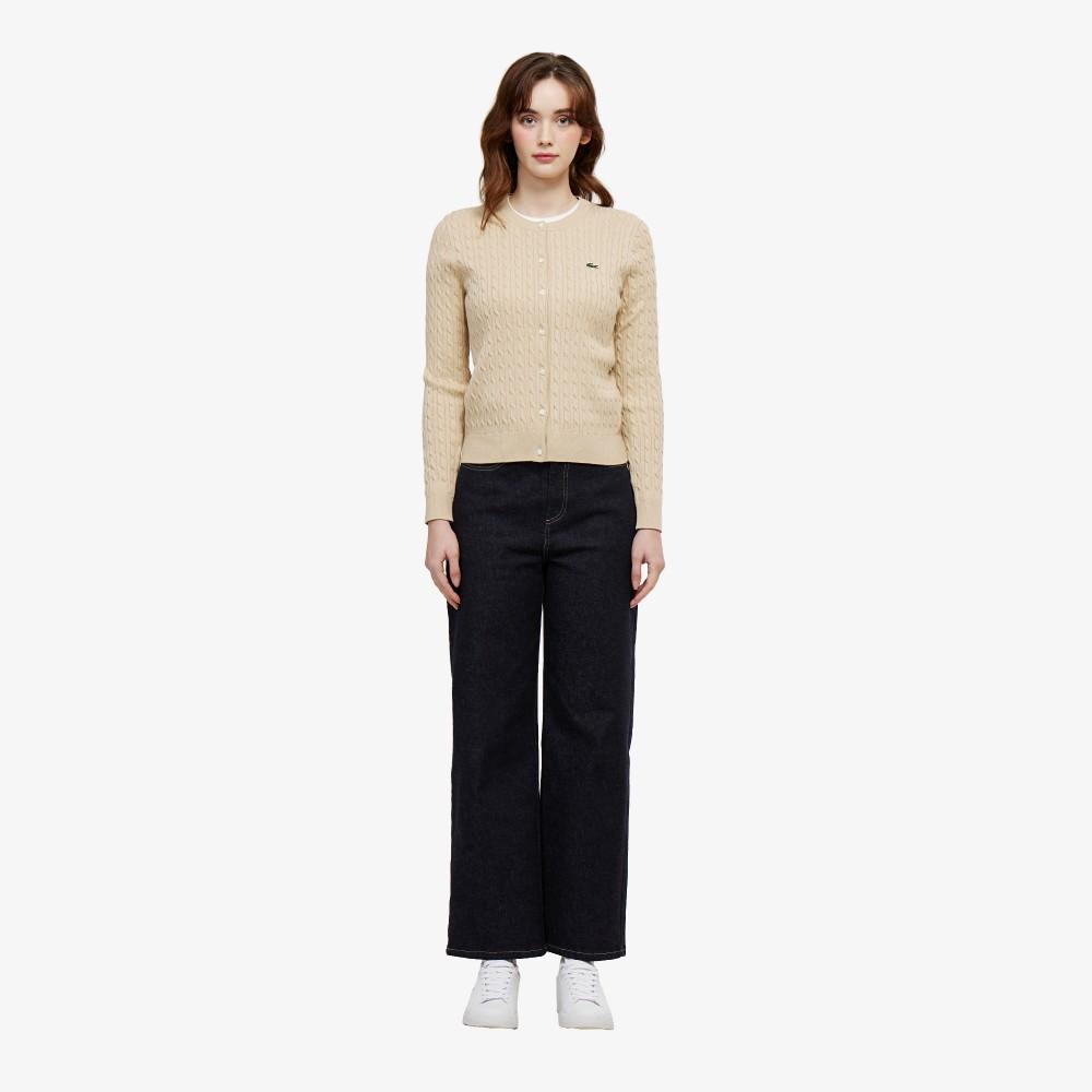 [Lacoste] Women's Semi-Wide Denim Pants HF816E-56GHDE
