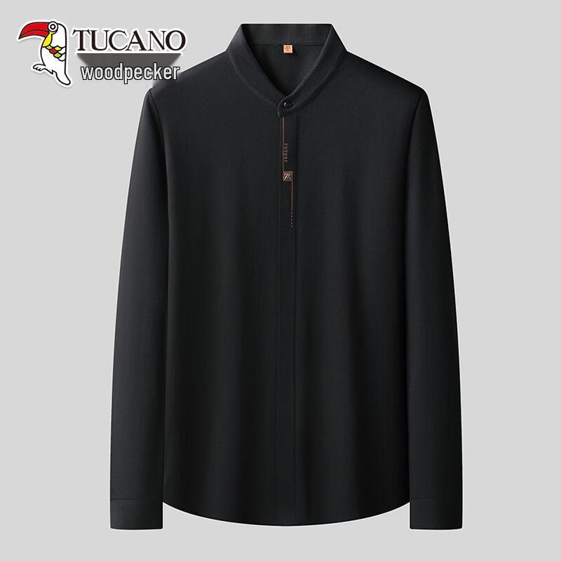 TUCANO Men s Solid Stand-Collar Long-Sleeve Shirt L